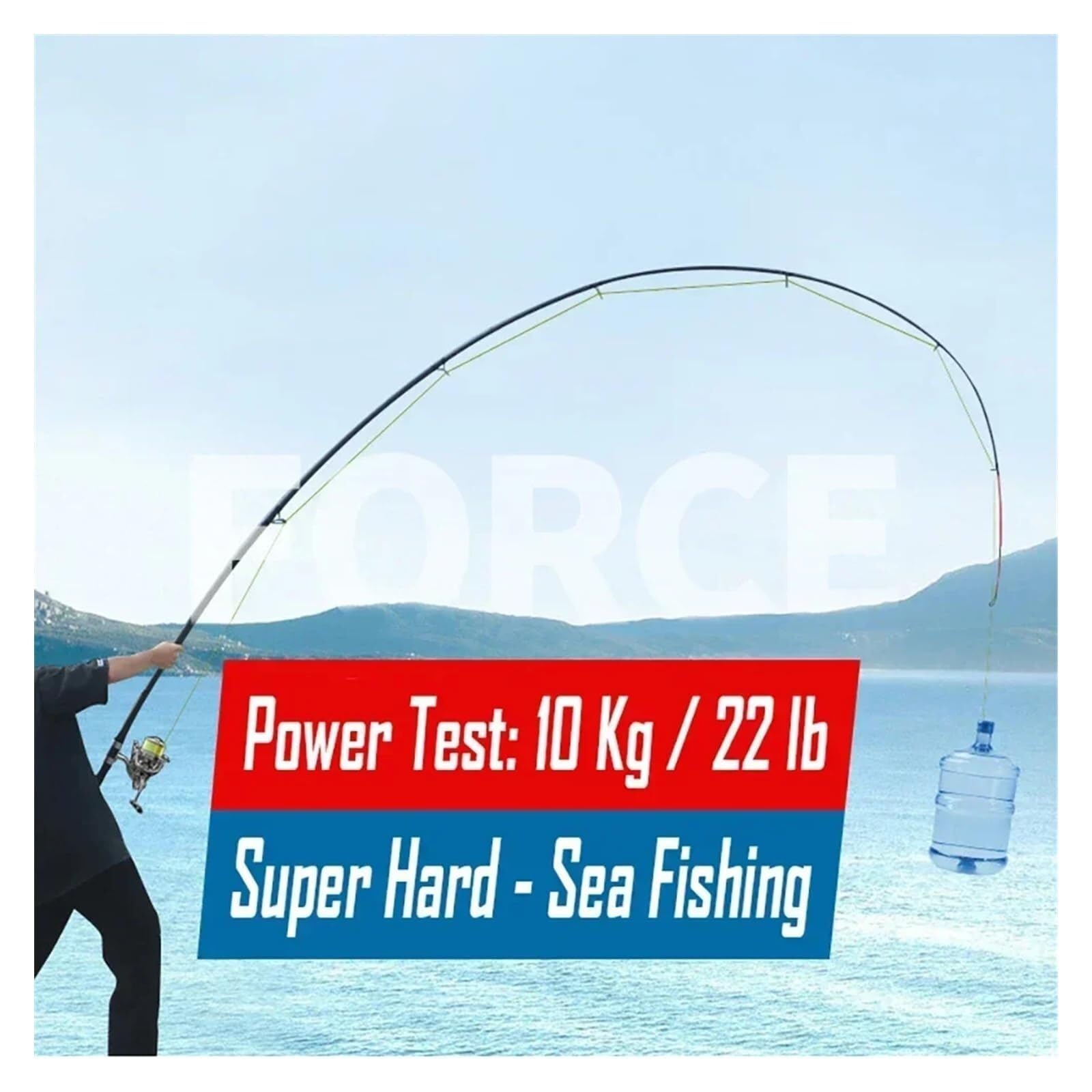 Canna da Pesca Canna da Pesca 200g Richiamo 4.5/5.4m in Mare 36T Fibra di Carbonio Distanza Lancio Oceano Barca Spinning Telescopica Super Dura