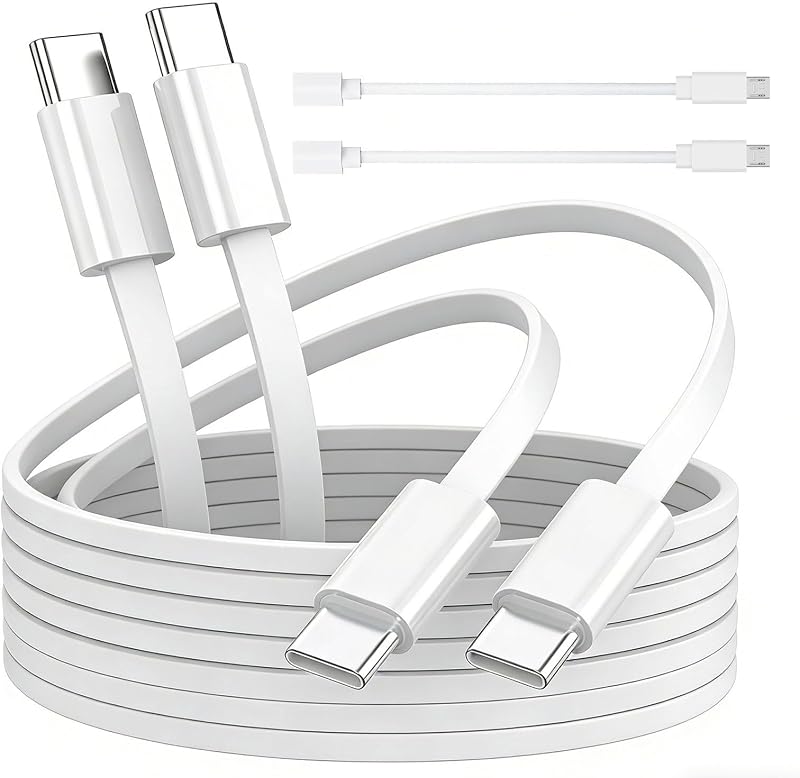 20FT USB C to USB C Power Cable for CCTV Security Camera,wyze Cam Pan V4, Duo/Solar Cam Pan,Cam V4,Cam v3,Cam Pan,Cam OG,TP-Link Tapo C120,USB to Micro USB Charging Cord,Long Extension Cable-2PACK