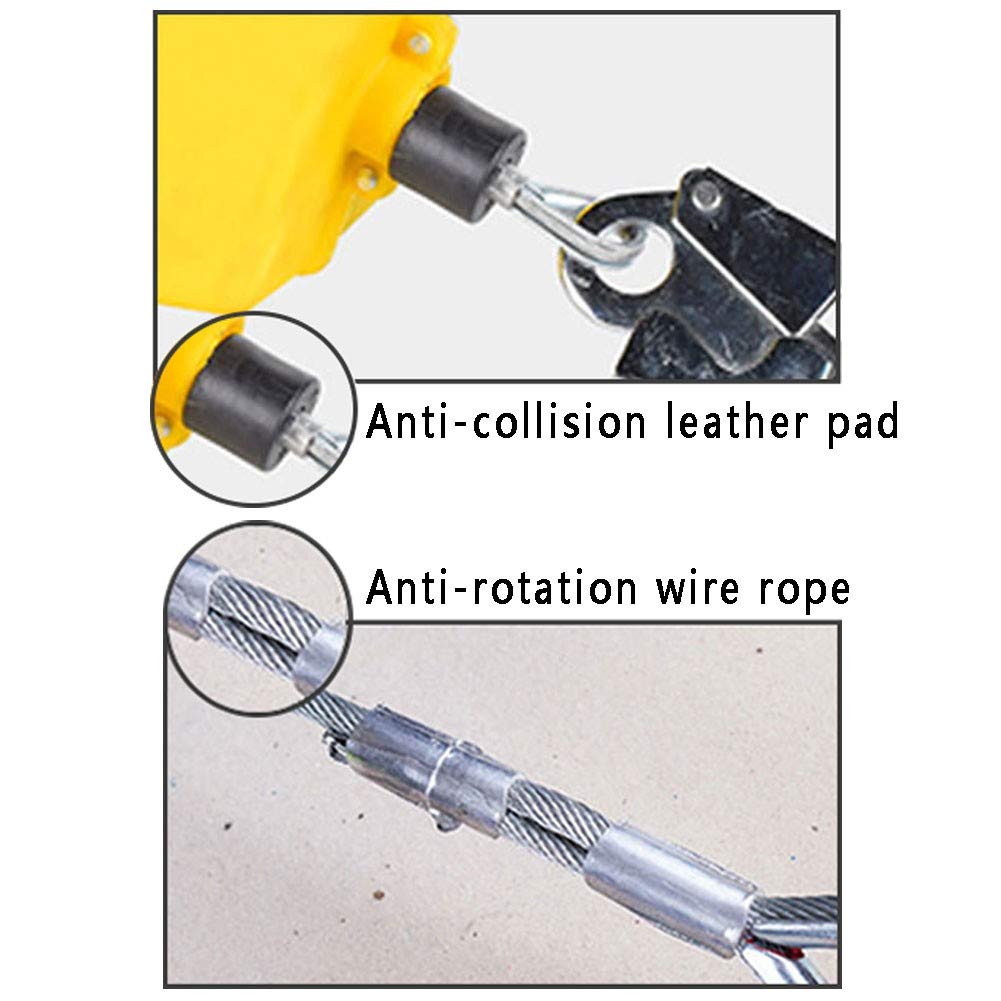 Antichute a Rappel Automatique, Longe Élastique Anti-Chute pour Industrie, Corde de Sécurité Rétractable - pour Échafaudage et Travaux Aériens, 5m/7m/10m/15m/20m/30m7m