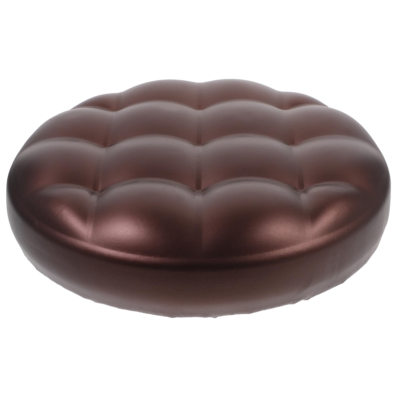 Coussin tabouret bar rond marron pour réparer une assise usée en mousse et PU café