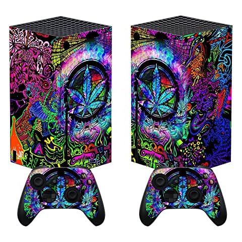 PlayVital Skin für Xbox Series X, Aufkleber Vinyl-Skins Schutzfolie Wrap Abziehbild Abdeckung Stickers für Xbox Series X Konsole Controller-Farbiges Blatt Cover