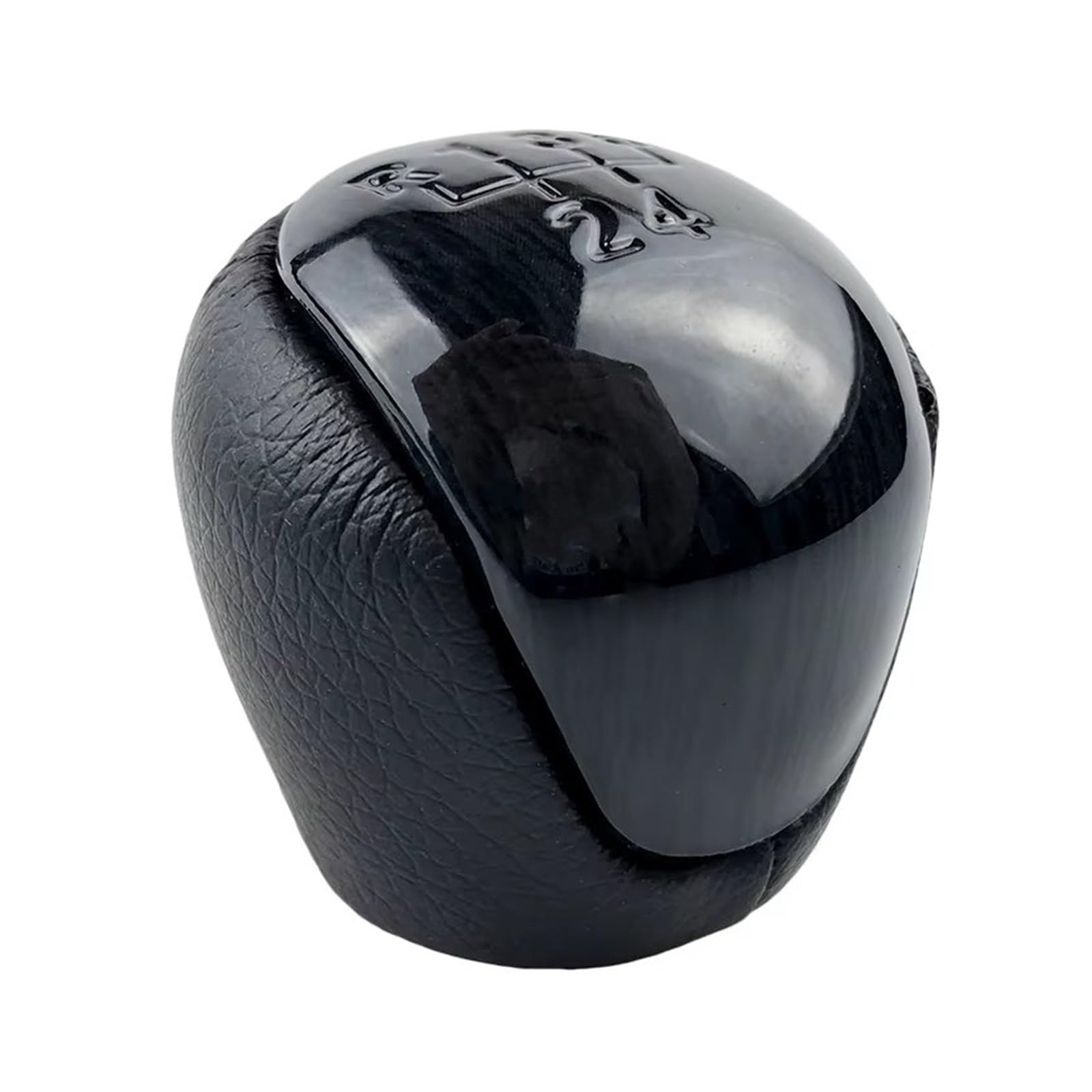 Ghqfrop Black Transmission Gear Shift Knob For Kia For Forte For Soul 2008 2009 2010 2011-2016 Leather Gear Shift Knob Lever Shifter Head Car Gear Stick Knob(Black)