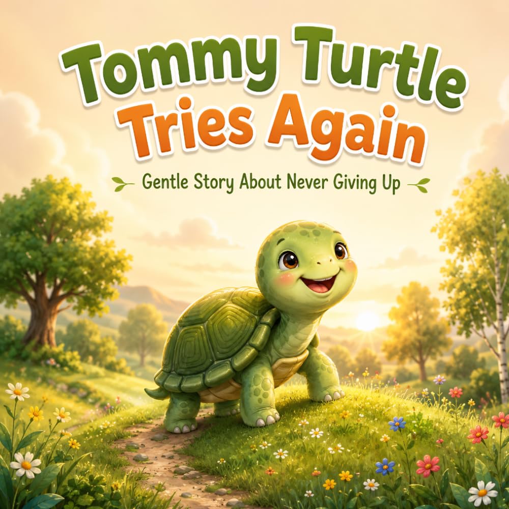 Tommy Turtle Tries Again: Gentle Story About Never Giving Up