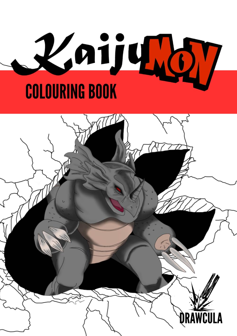 Kaijumon Colouring book: featuring giant strange beasts to colour for teens and adults alike