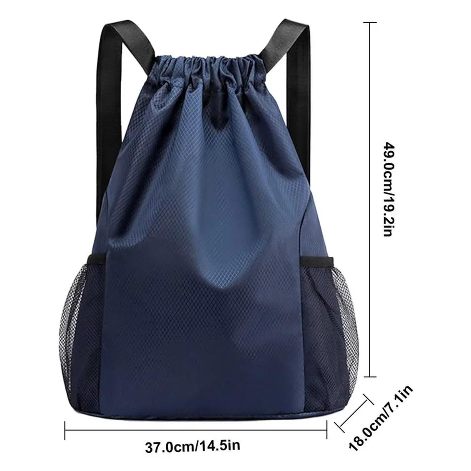 Borsa Da Palestra Zaino sportivo con coulisse Borsa da palestra di grande capacità for uomo Zaino pieghevole impermeabile for ciclismo Calcio Basket Fitness Per Lo Sport E L'Allenamento In Viaggio(Dar