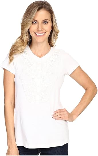 Amazon.com: Aventura Ropa Mujer Lulu Top Blanco Camiseta SM (US 4-6) : Ropa,  Zapatos y Joyería