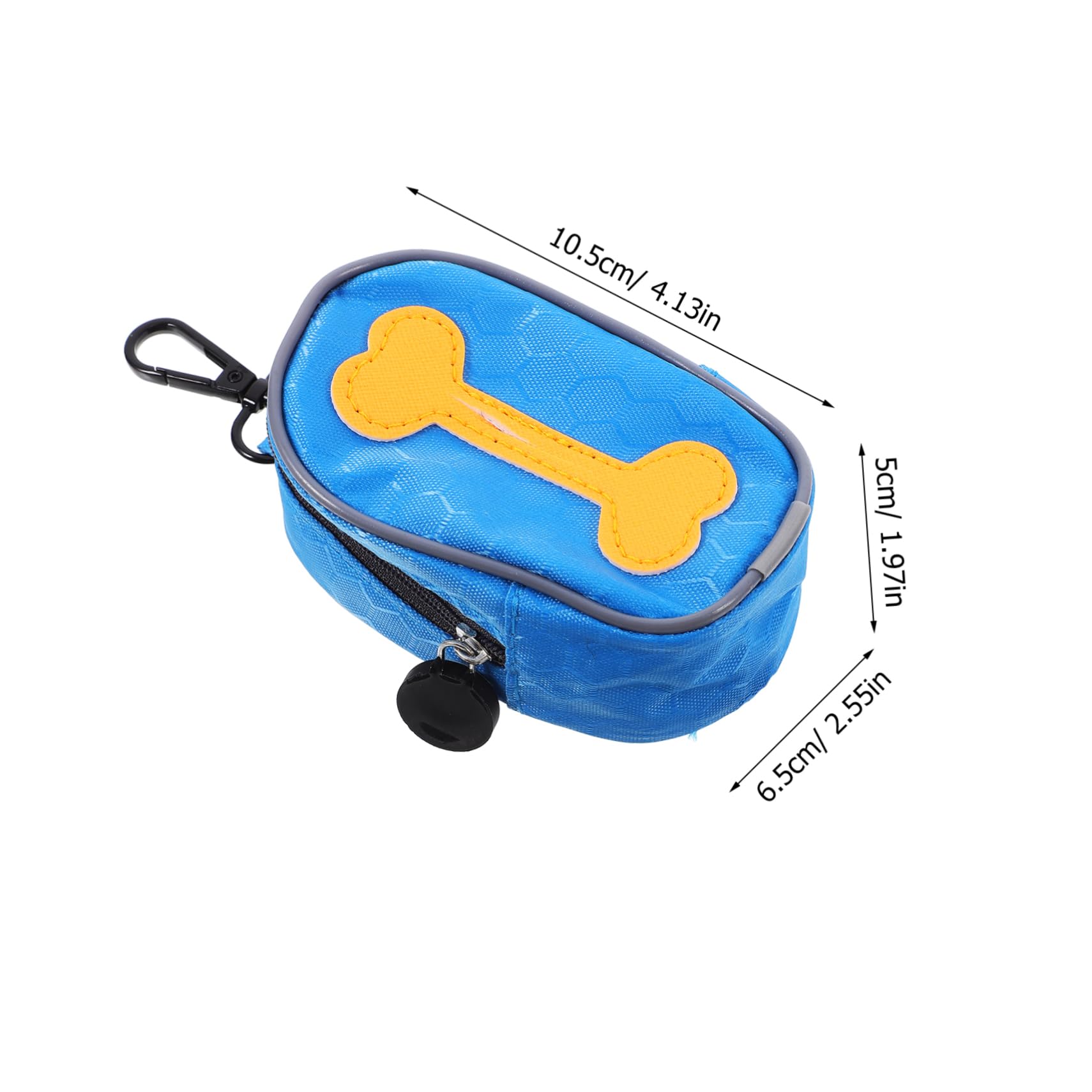 Toyvian 8 rouleaux Distributeur Portable de Sacs à Déjections Canines avec Zippé Oxford de pour Promenade et Accessoires Chien
