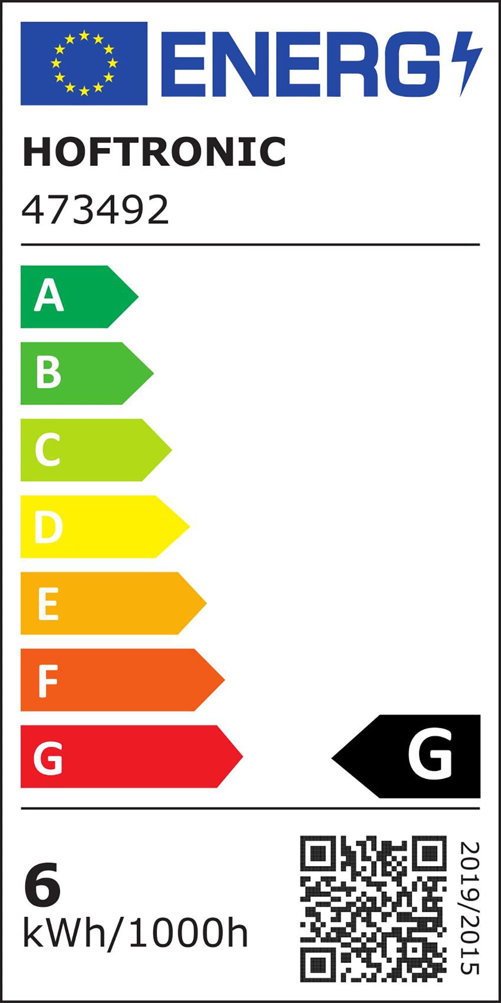 HOFTRONIC - Rome 6er LED Einbaustrahler 230V Ultra Flach Weiß (27mm Einbautiefe) Dimmbar und Schwenkbar IP44 Wasserdicht 2700K Extra Warmweiß 6x6W 6x500 Lm 40.000 Brennstunden