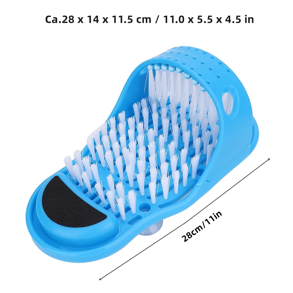 Zapatilla Limpiadora de Pies Simple, Zapatilla para Fregar los Pies de la Ducha con Base de Ventosa, Cepillo para Lavar los Pies de la Ducha, Zapatilla de Baño, Zapatilla Masajeadora Exfoliante