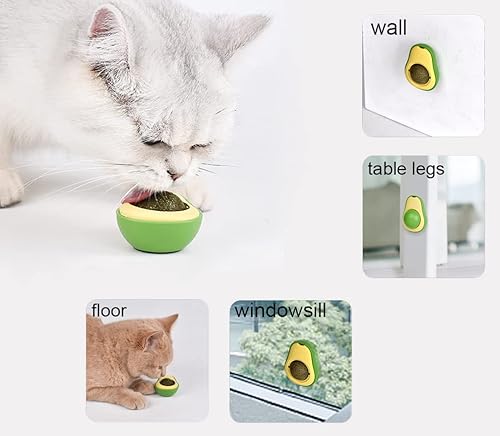 Miniatura 2 de Pelota de hierba gatera de juguete de pared, paquete de 3 juguetes Silvervine para gatos de interior, dientes que rechinan los dientes, rodillo de