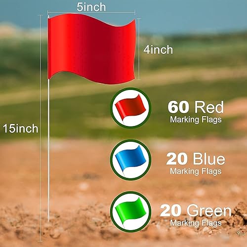 Miniatura 2 de Rueda de medición con 100 unidades de traje de banderas de marcado, combinación perfecta