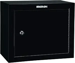 Stack-On Pistol/Ammo Steel Cabinet w/ 2 Removable Shelves, Black GCB-900