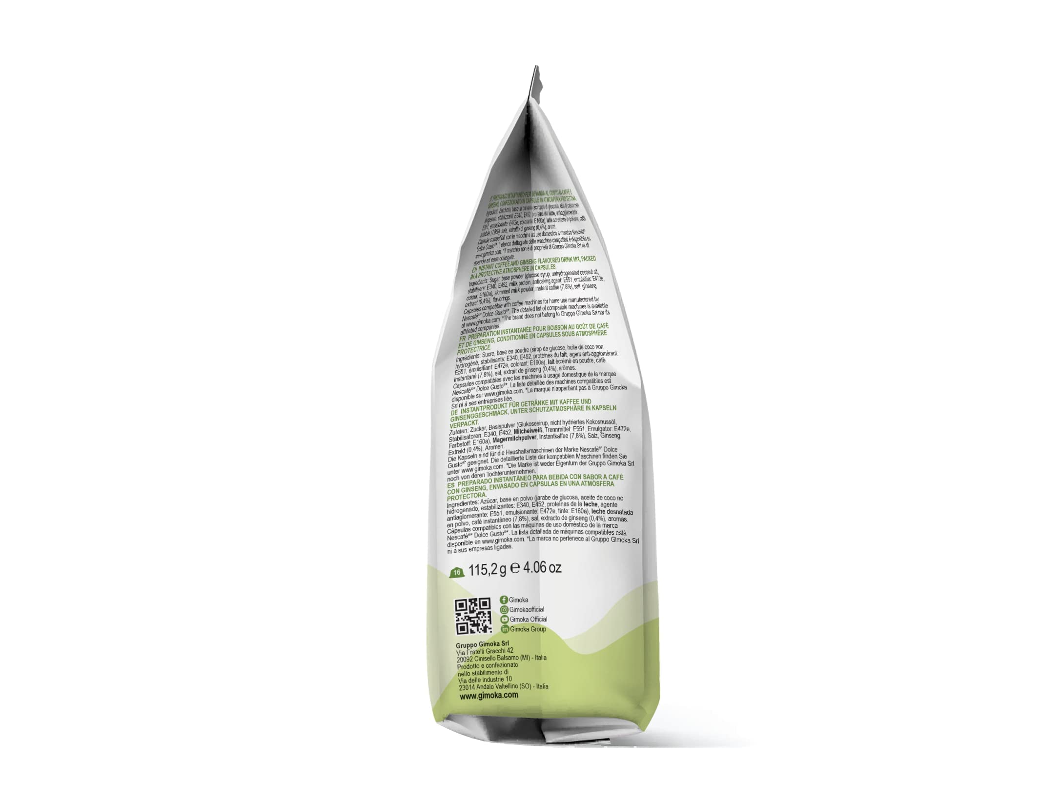 96 CAPSULE COMPATIBILI DOLCE GUSTO GIMOKA CAFFE' AL GINSENG