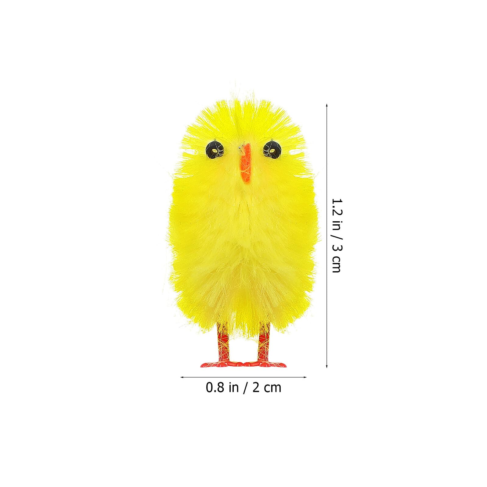 VICASKY Pulcini Pasquali Decorativi 3 Cm in Materiale Soffice Set da 60 Pezzi, Figure di Pollo Cartoon per Decorazioni da Tavolo e Scrivania, Addobbi Pasquali per Casa e Feste a Tema