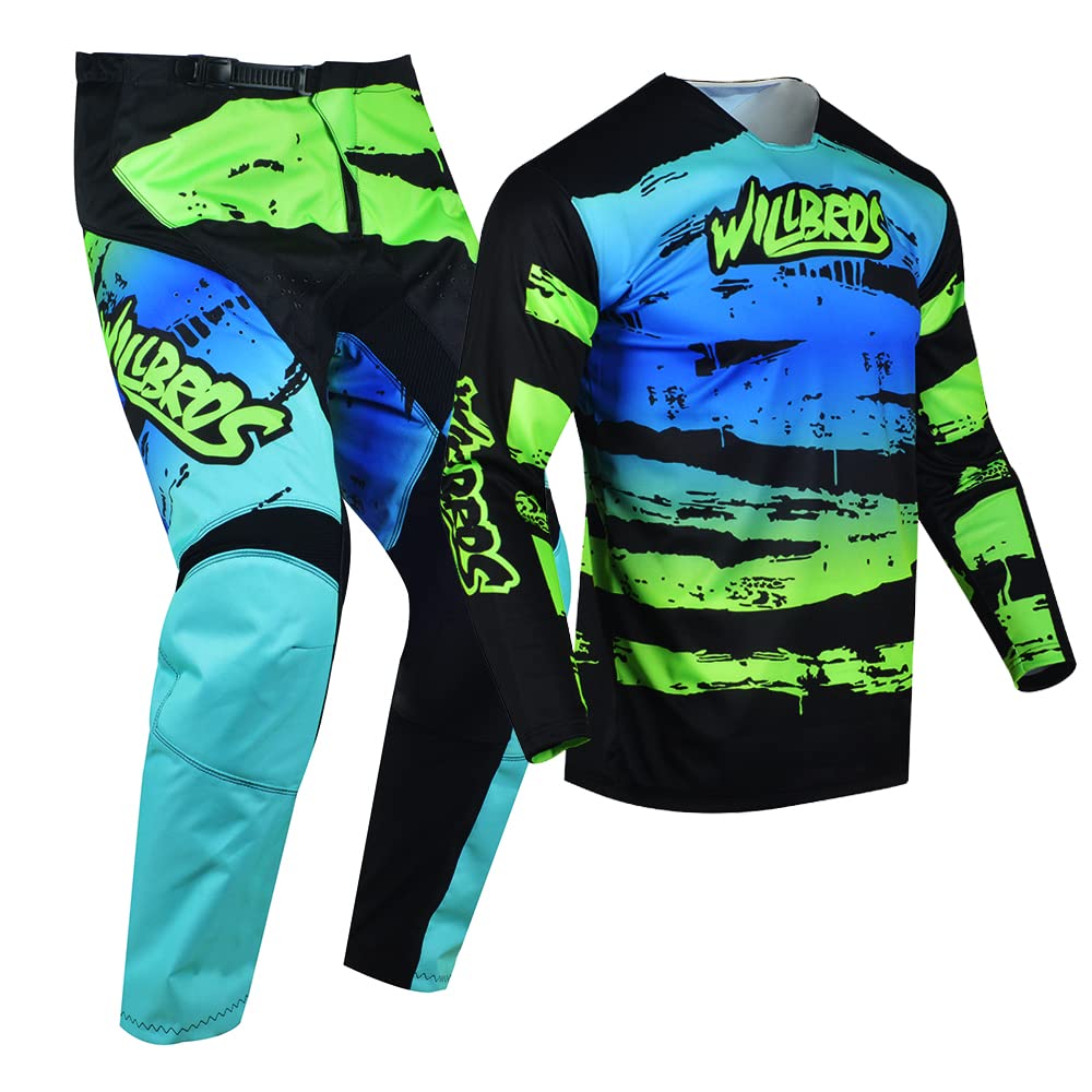 Pantalones y Jersey de Motocross Hombres Mujeres Motocicleta MX Ciclismo Fuera de la Carretera Bicicleta Sucia Traje Ropa de Carrera Adulta Equitación