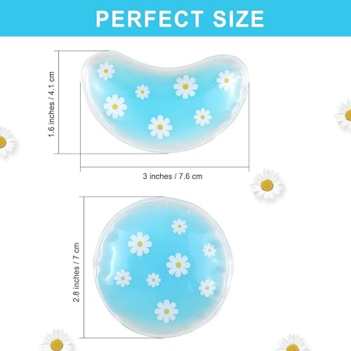 Miniatura 3 de Paquete de hielo de gel, almohadillas refrescantes reutilizables y parches para debajo de los parches, tratamiento frío caliente para el