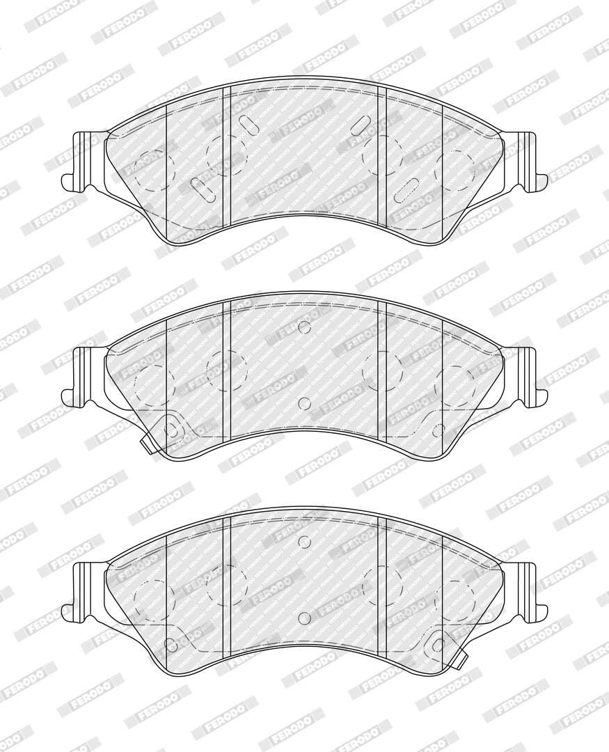 FERODO Plaquettes de freins Avant avec indicateur d'usure Épaisseur 16,5mm avec accessoires FDB4832 Compatible avec FORD Ranger Mk3 TKE, MAZDA BT-50 Pick-up B22, B32, UP, UR