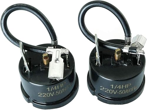 MEETOOT 2pcs 1/4HP-180W Refrigerador Protector de sobrecarga térmica Compresor Pieza de Repuesto para Mini Refrigerador, Centro de Vino y Enfriador