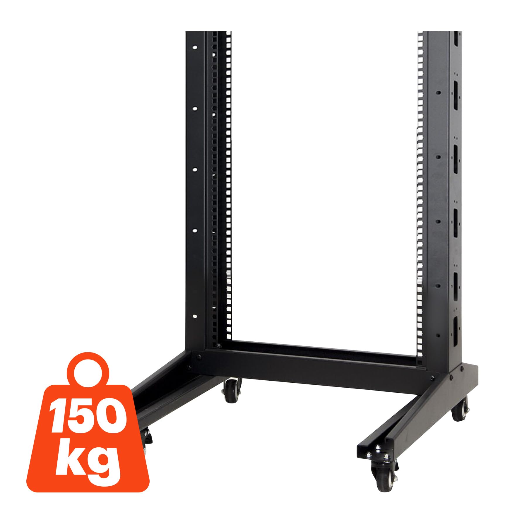 Aiten Data Armario Rack de Marco Abierto 15U de 2 Columnas Post 19″ con Ruedas (600 x 600 x 878 mm)