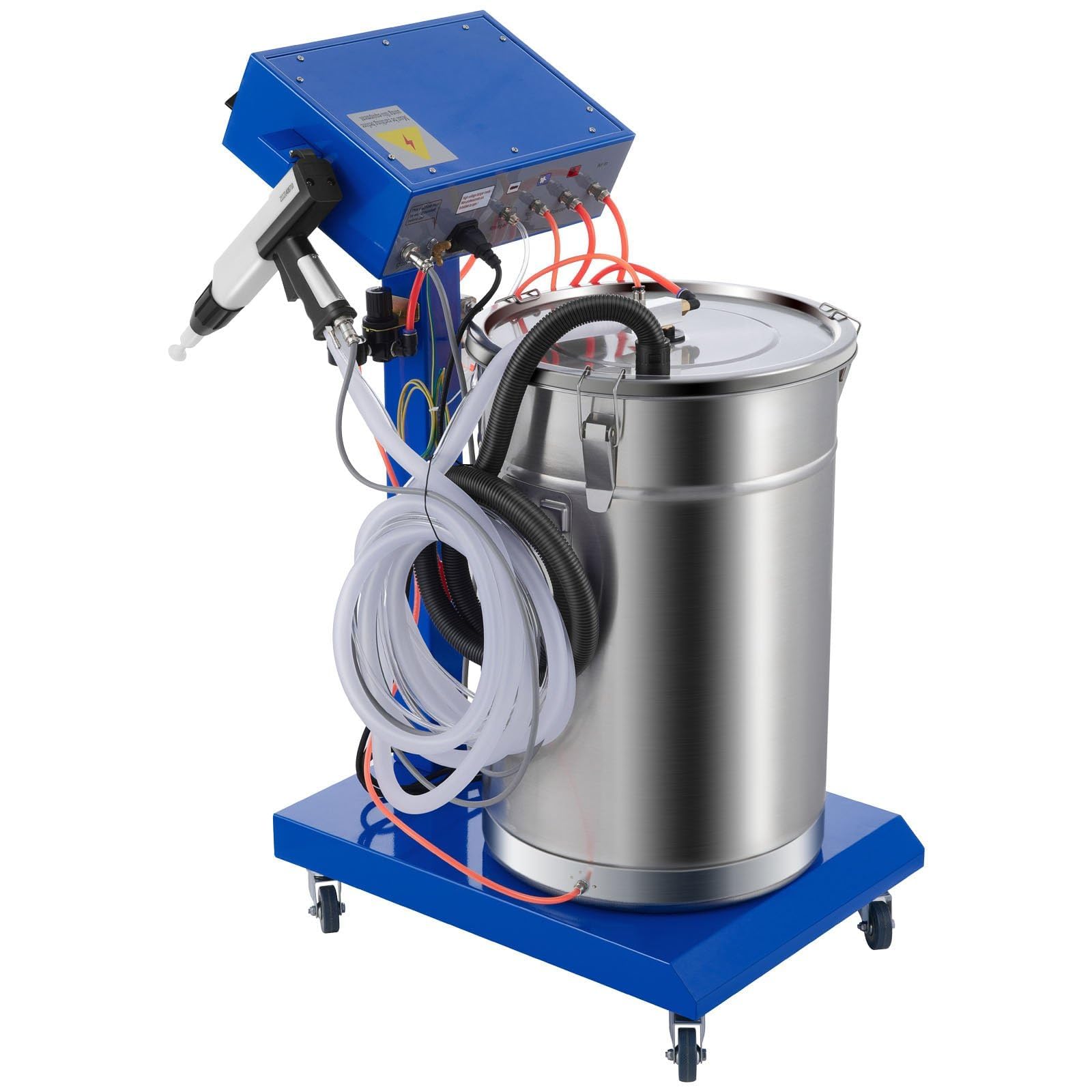 Macchina di verniciatura a polvere elettrostatica 45L 50W con verniciatura a spruzzo di polverizzazione 450g per minuto Wx-958 Sistema di rivestimento in polvere