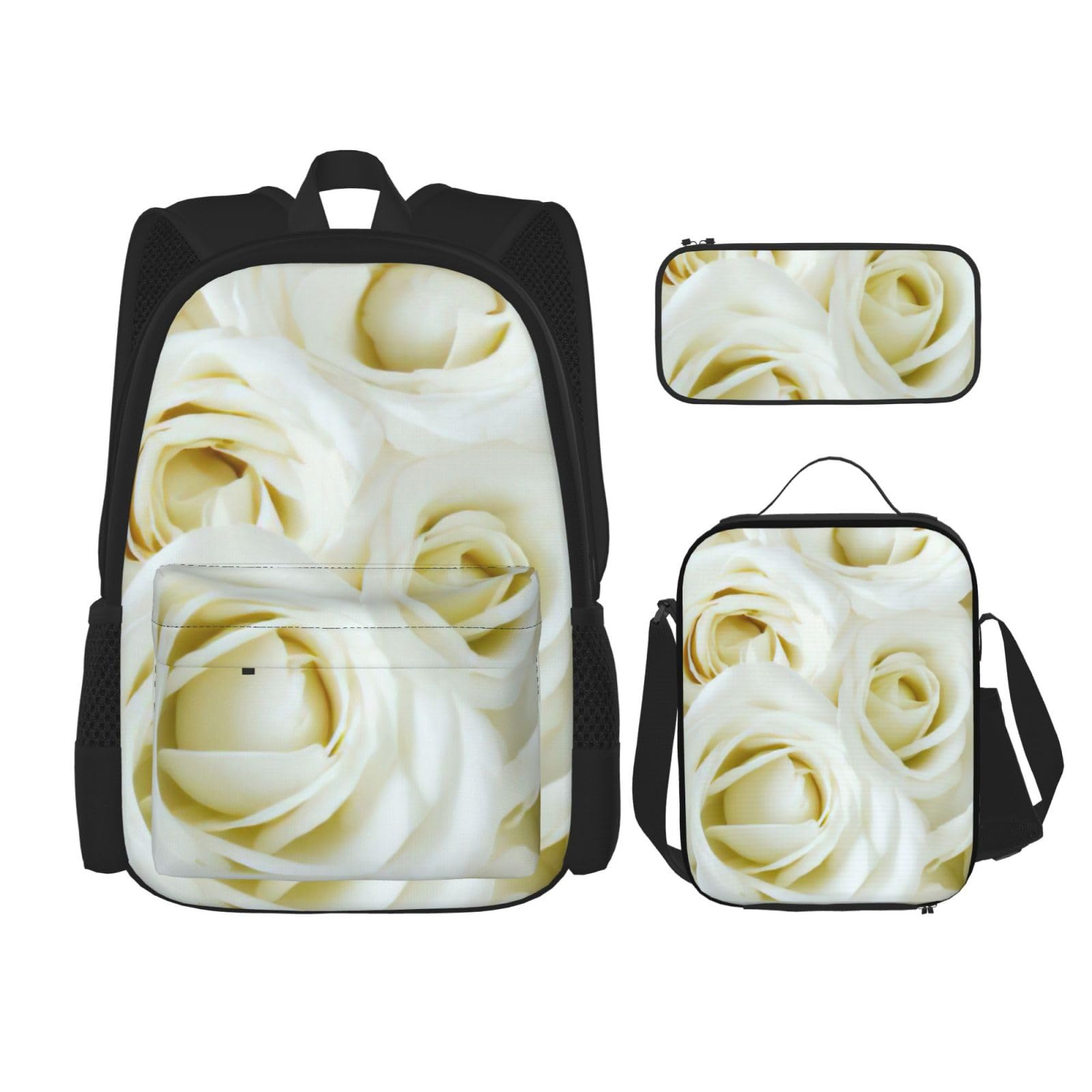 Zaino, borsa portapranzo, astuccio, set da 3 pezzi, per lavoro e