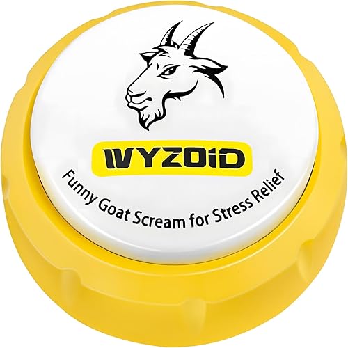 WYZOID Juguete de escritorio de Goat Screams, Screams, botón que habla, hace gritos divertidos de cabra proporciona regalos interesantes para