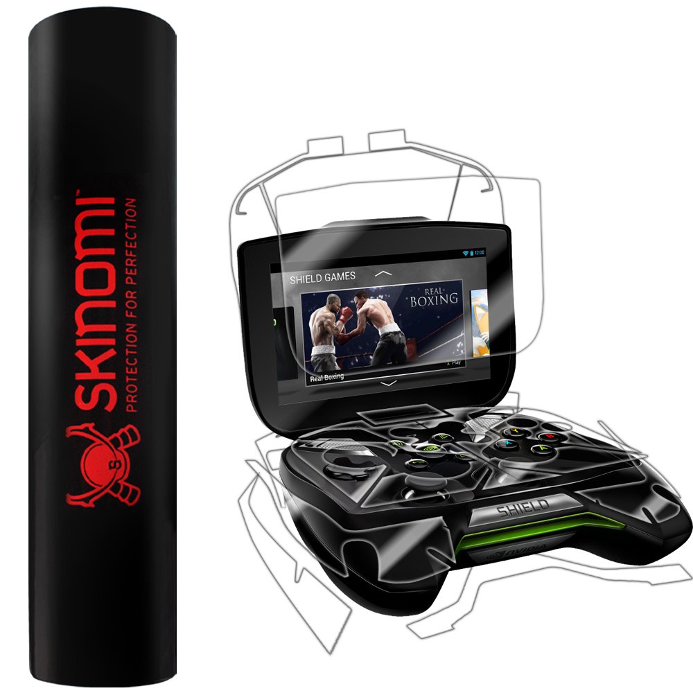 Skinomi Full Body Skin Protector Compatible with NVIDIA Project Shield (Screen Protector + Back Cover) TechSkin Full Coverage Clear HD Film