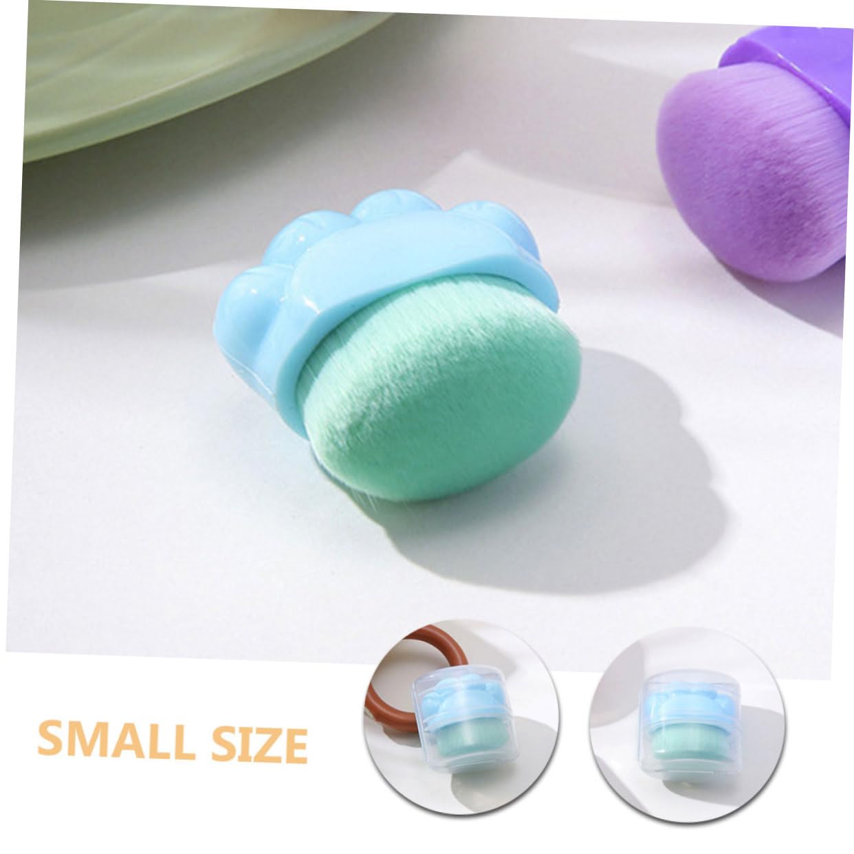 NULYLU Portable Makeup Foundation Brush Cat Claw Style Blush Brush Makeup Brush Set for Travel