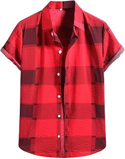 CofeeMO Bravetoshop Men's Hawaiian Casual Shirts Button Down Regular fit Short Sleeve Printed Party Beach Shirt