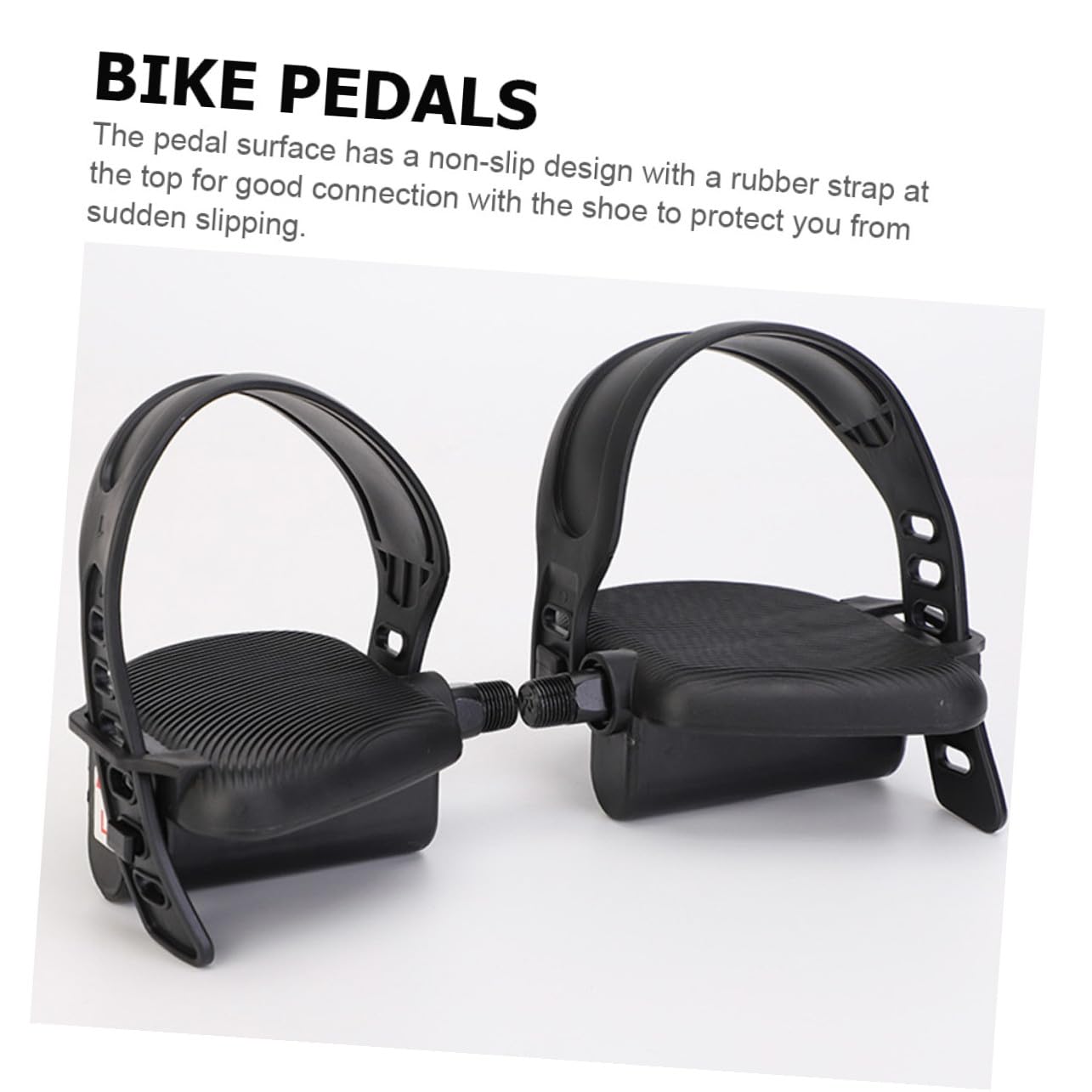 POPETPOP Pedales de Bicicleta Multiusos, Accesorio para Pedales de Bicicleta de Carretera Correas Ajustables y Fáciles de Instalar, Adecuado para Ciclismo en Exteriores
