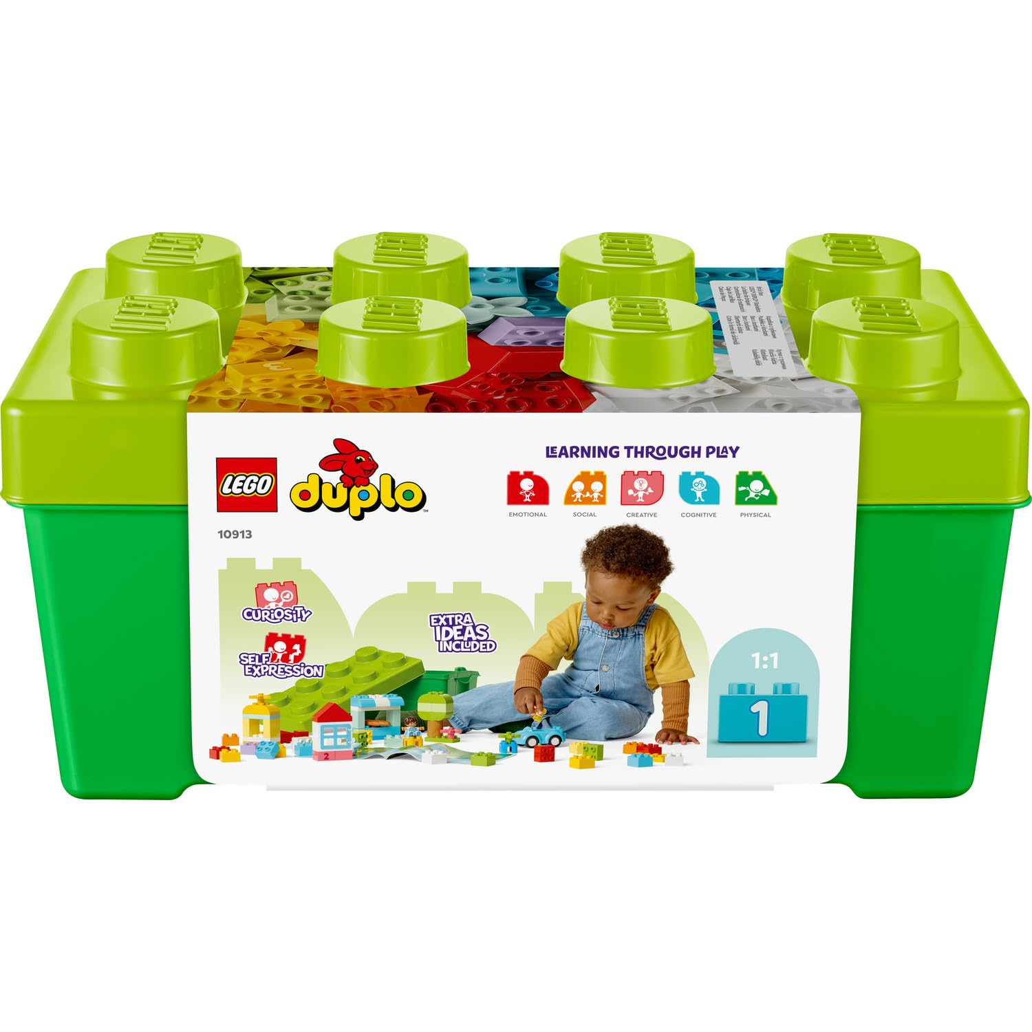 LEGO DUPLO Classic Yapım Parçası Kutusu 10913-18 Ay ve Üzeri Çocuklar için Yaratıcı Oyuncak Yapım Seti (65 Parça)