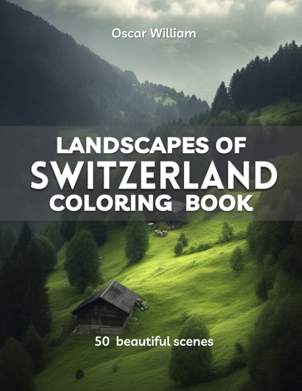 Color the Beauty of Switzerland: An Intricate Landscape Coloring Book for Adults (Beautiful landscapes coloring pages)