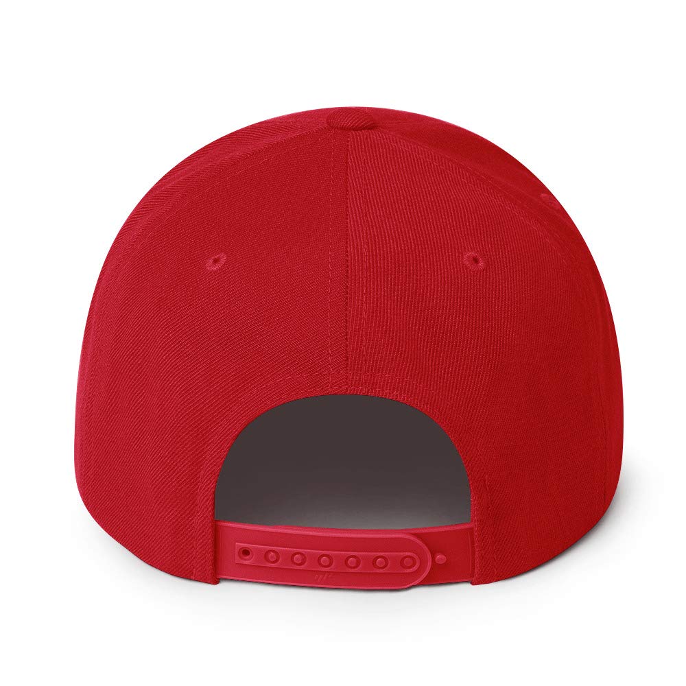 C8 zarys sylwetka latarka czerwona Vette Owner Snapback kapelusz