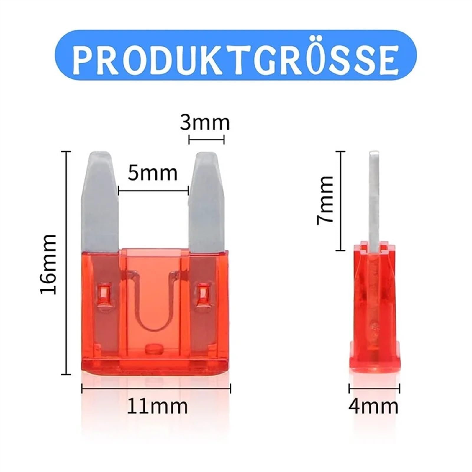 Set di mini fusibili da 180 pezzi Fusibili for auto Mini Fusibili piatti for autoveicoli Barca Camion SUV 2A 3A 5A 7,5A 10A 15A 20A 25A 30A 35A