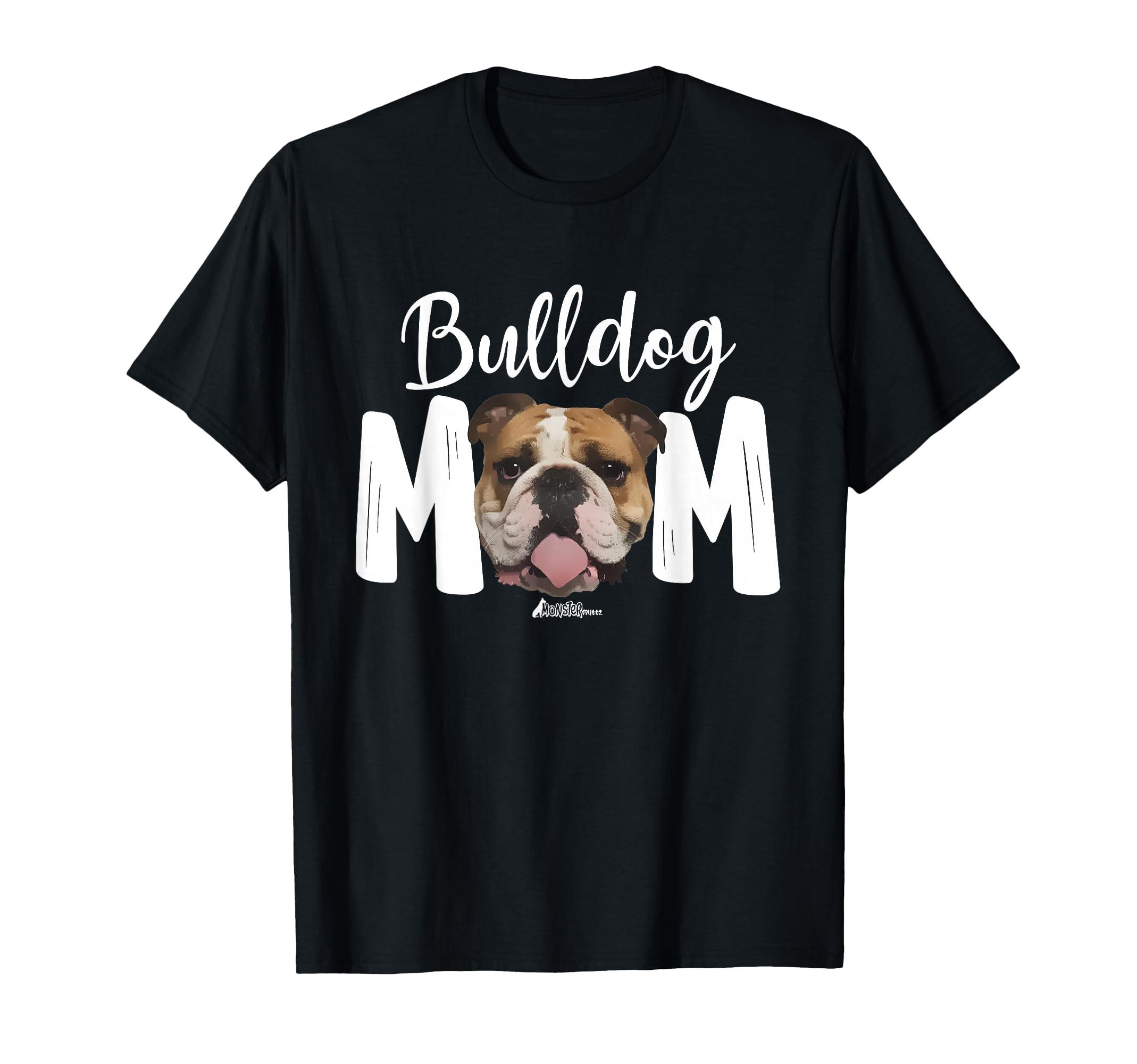 Cute English Bulldog Mom Top Funny Dog Walking for Women T-Shirt