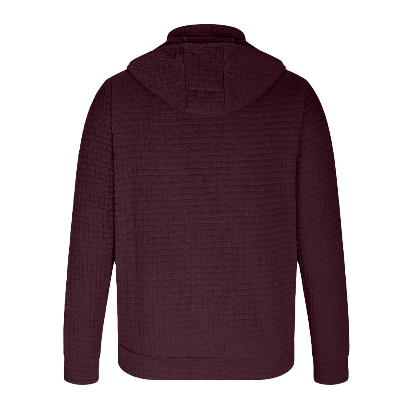 Sudaderas Hombres con Capucha Sudadera Y Cremallera para Hombre, A Cuadros, De Manga Larga, Cómoda, Uso Diario, Informal, Viajes Tops Rojos (White, XL) Ropa Deportiva Hombre Verano