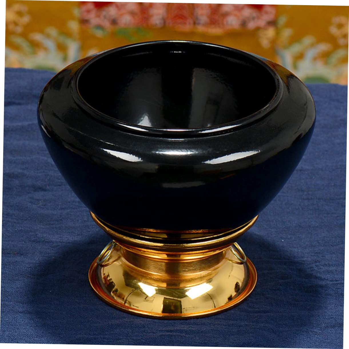 5 pezzi Decorazione spirituale Ciotole per chakra Ciotole per offerte d'acqua Ciotole per mano da meditazione Musica per meditazione Ciotola per il suono Guarigione Cuscino per la meditazione Strum