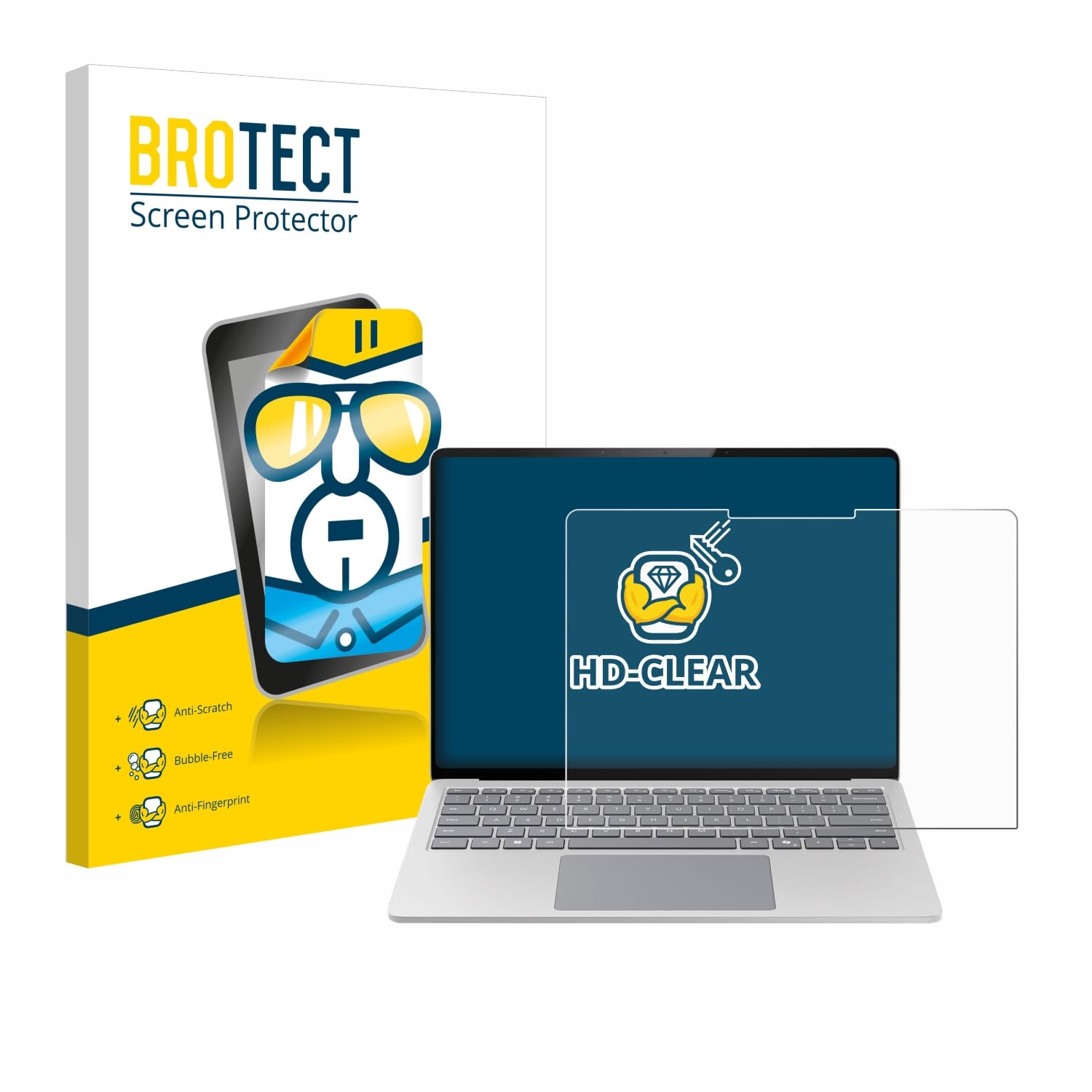brotect Pellicola Protettiva per Microsoft Surface Laptop 7 15" Protezione Schermo [Trasparente, Anti-Impronte]