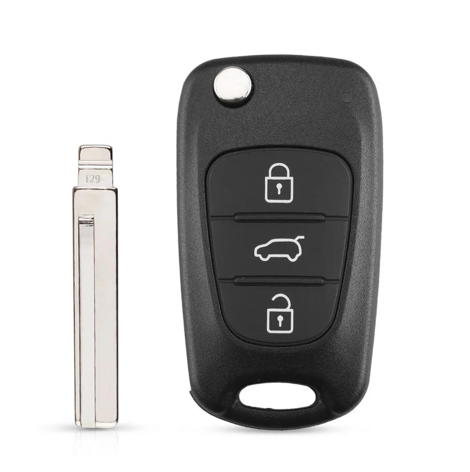 Carcasa Mando Llave Coche para Kia para K2 K5 para Rio para 3 Picanto para Ceed para Cerato 20x Carcasa de Llave a Distancia de Coche 3 Botones Flip Key Case cáscara Llave Coche (Color : 5)