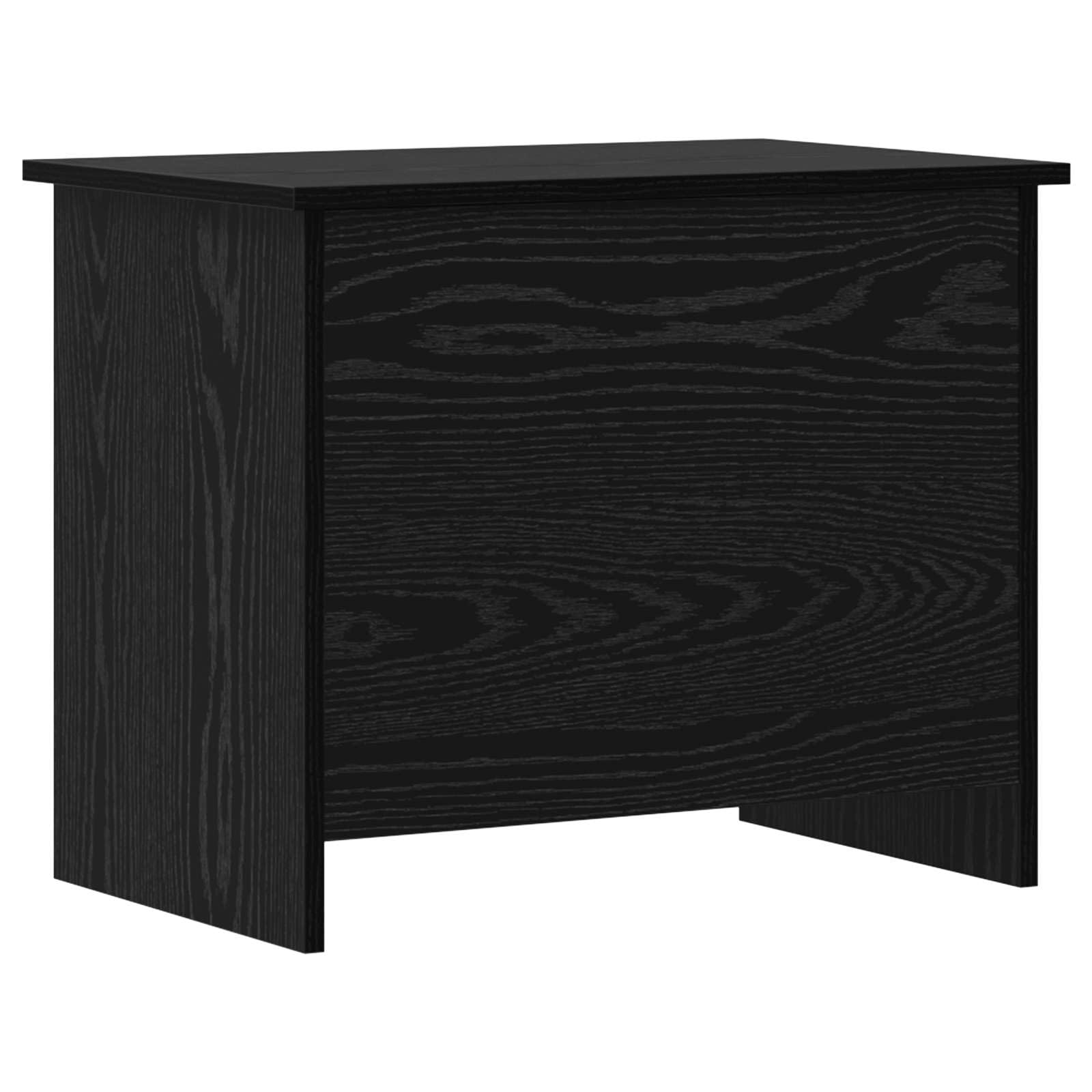 Aufbewahrungstruhe Schwarze Eiche 60x40x50 cm Holzwerkstoff | Rechteckiges Design, viel Stauraum für Kleidung und Bücher, einfache Montage, pflegeleicht mit feuchtem Tuch