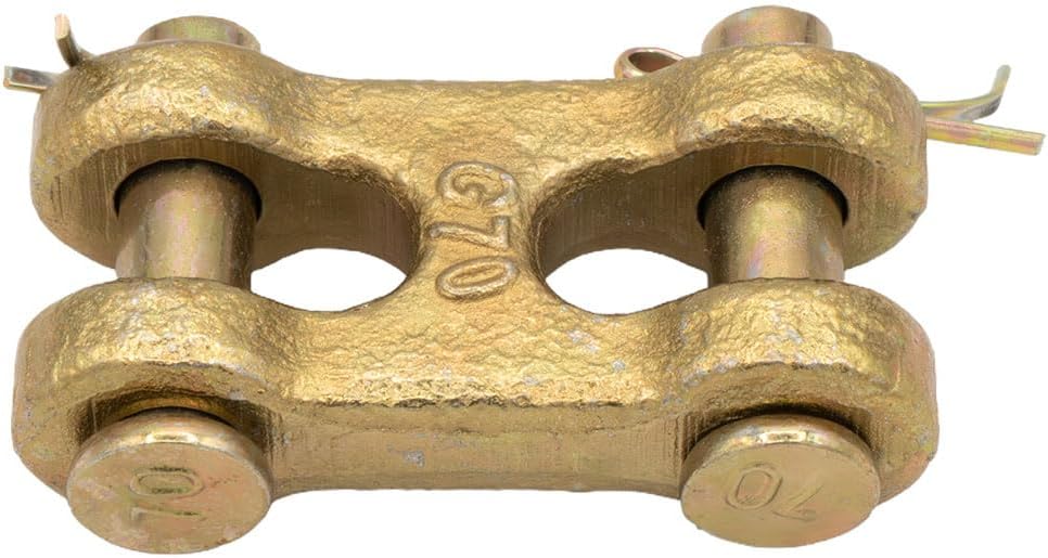 Mytee Products (2 Pack) 5/16" G70 Chain Double Clevis Mid Link Truck Trailer Tie Down Links Towing
