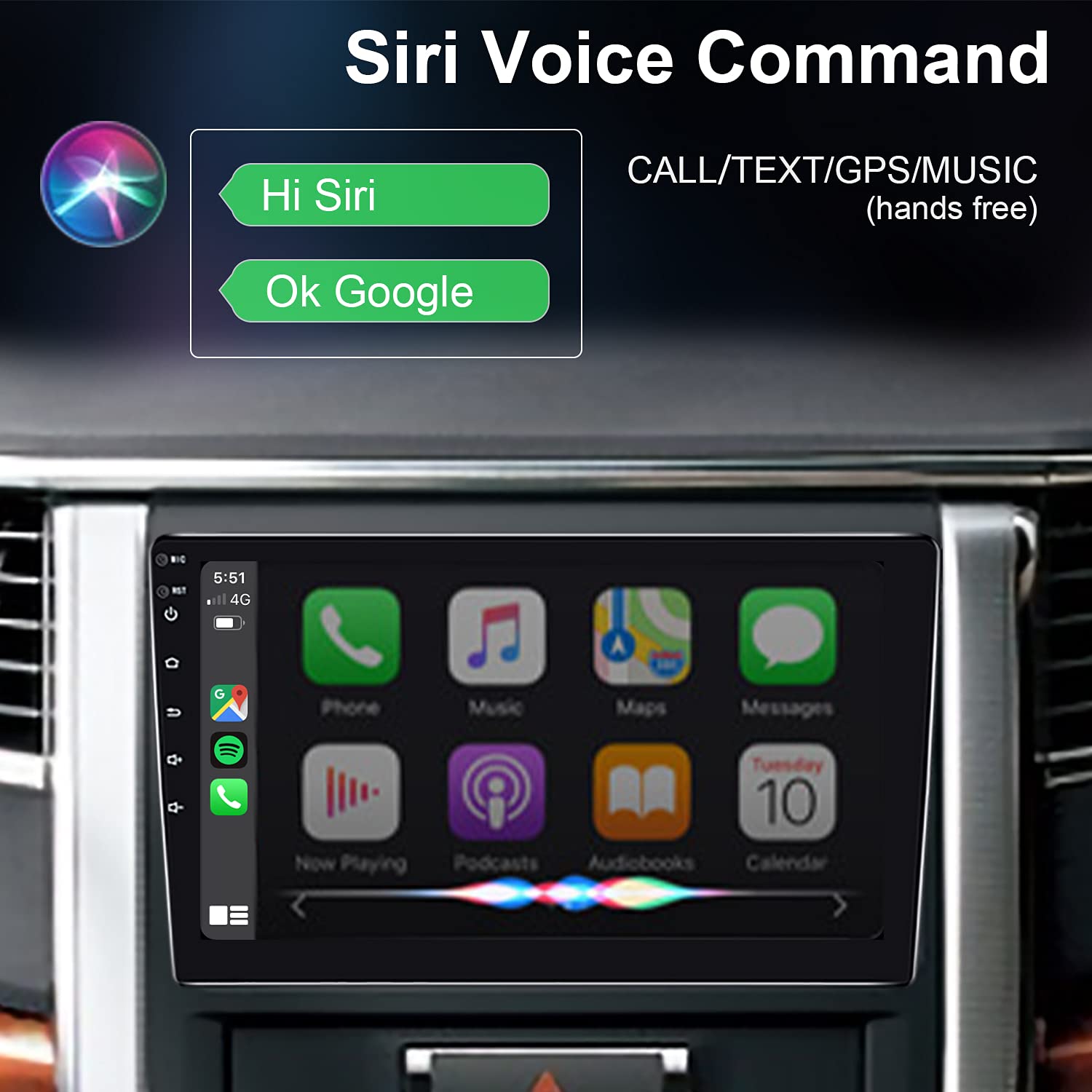 IYING 10.1 Inch Android Car Stereo Wireless CarPlay Wi...B098HXNDRW