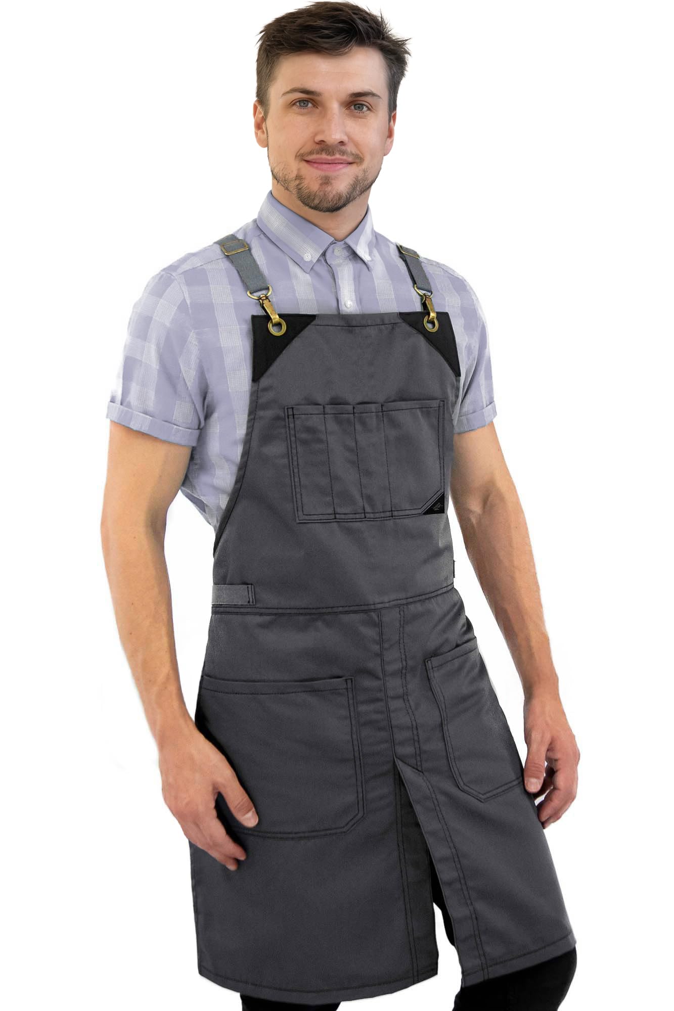 アトリエGG   garçon APRON  BK  2 Garçon Apron: Black – Shop Fog Linen