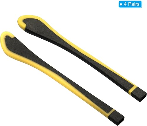 Miniatura 8 de PATIKIL Puntas de extremo de gafas, gafas antideslizantes para orejas de calcetín de oído, manga de tubo de silicona para patas cuadradas de metal