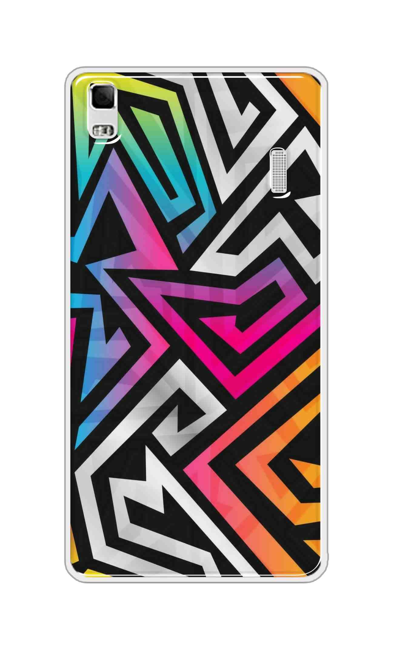 The Little Shop Designer Printed Soft Silicon Back Cover for Lenovo A7000 (Crazy Shape)