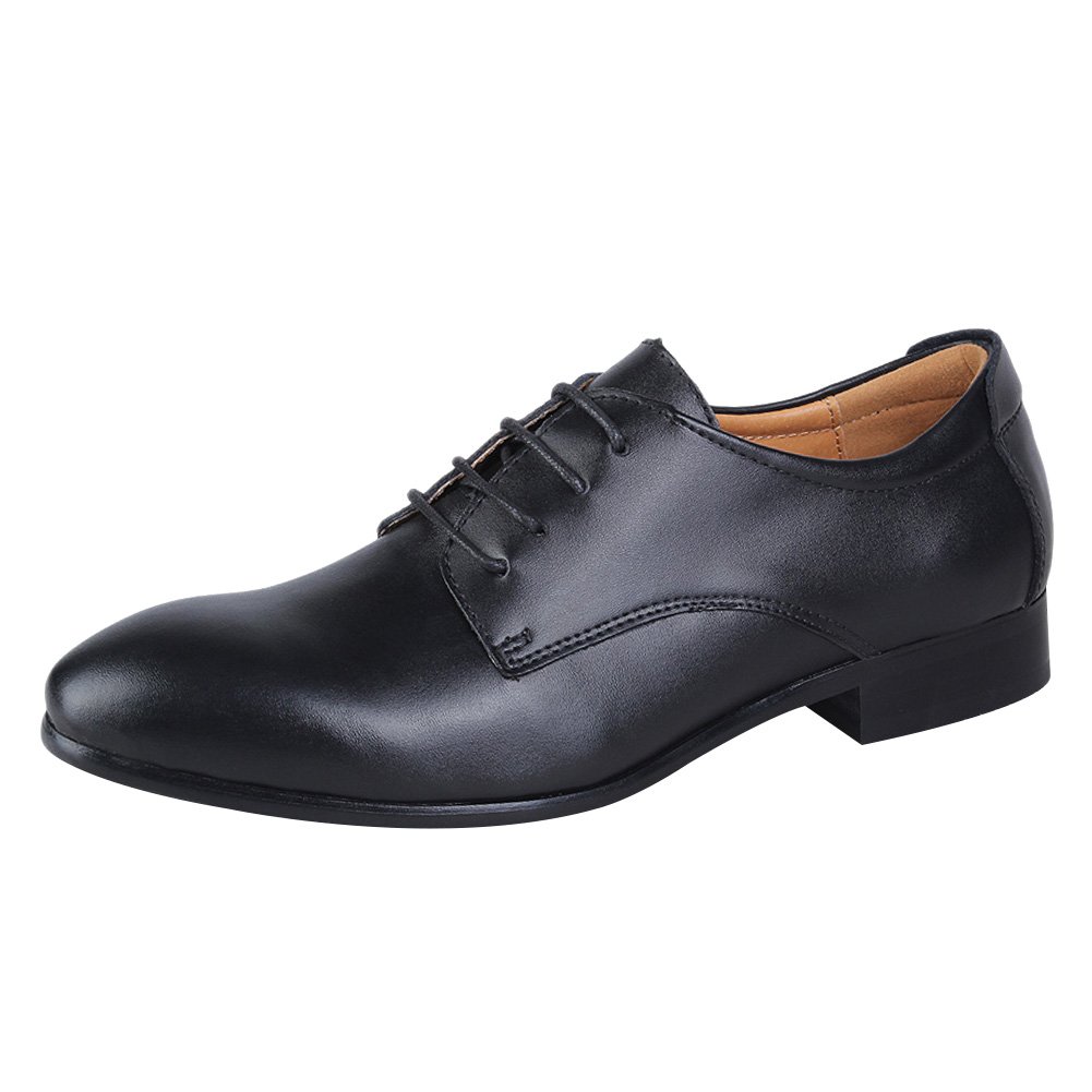 ANUFER Hombres Inteligente Cuero Genuino Zapatos de Vestir Formal Negocio Derby Cordones