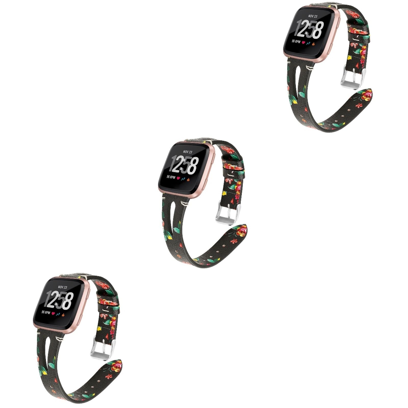 BESTonZON 3piezas De Para Reloj Hebilla Metálica Banda De Muñeca De Para Adultos y Flores
