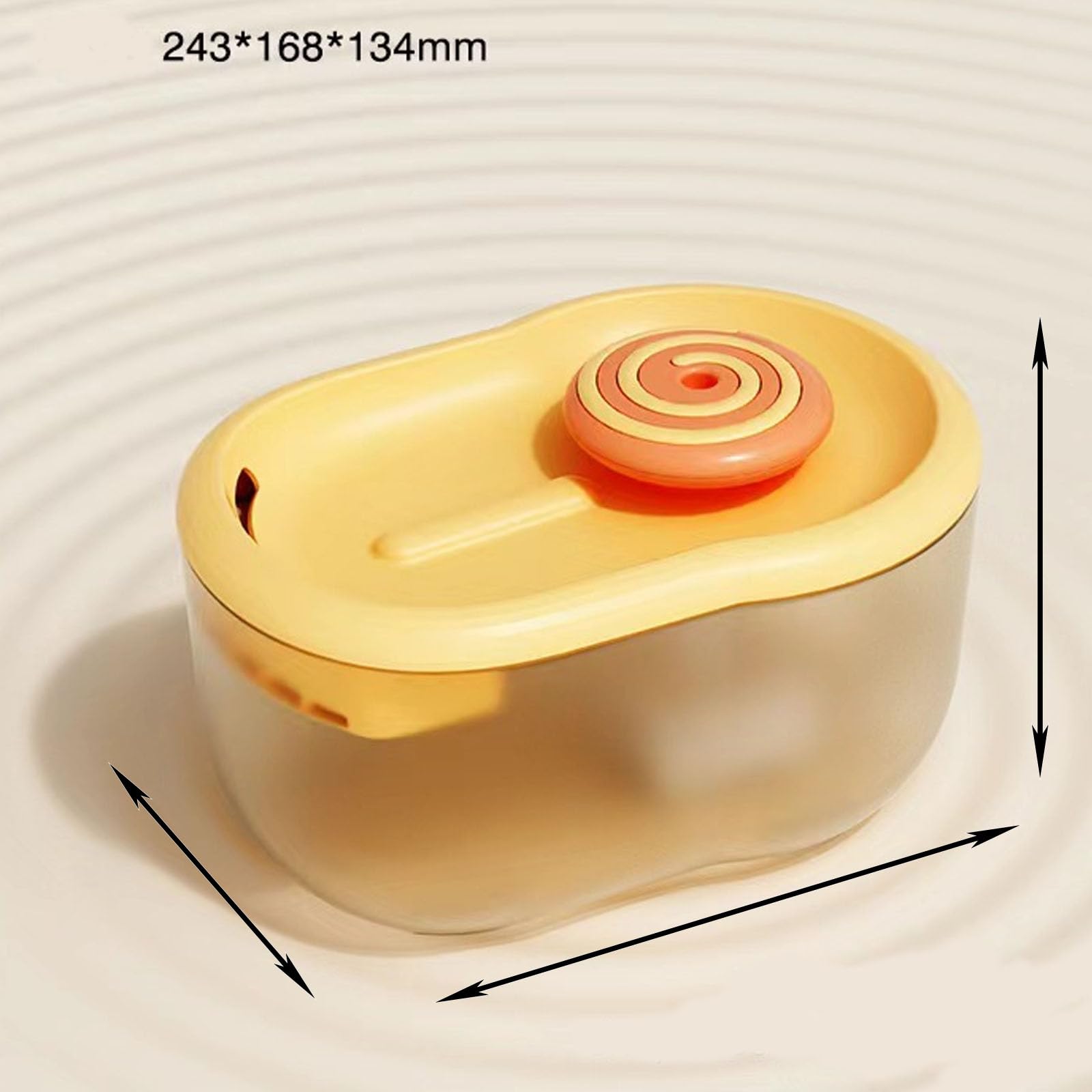 Fuente De Agua para Gatos, Fuente De Agua Automática para Mascotas De Gran Capacidad De 2,2 L, Dispensador De Agua Inteligente para Perros Y Gatos, Bomba Ultra Silenciosa,Naranja