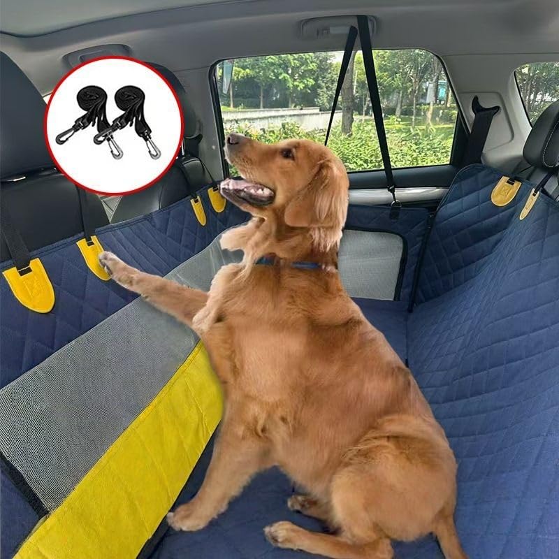Funda Coche Perro Compatible con Mazda MX-5 NC 2015-2022, Protector Maletero Coche Perros Asiento Trasero Impermeable, Accesorios para Viajes Coche,B