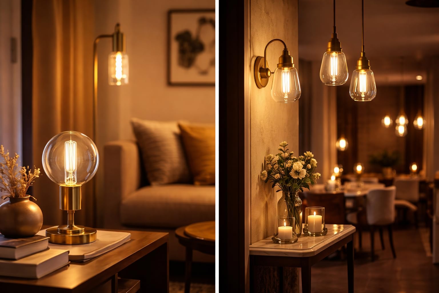 LEDVANCE 4x LED Lampe, B15d, Warmweiß, 8W, Dimmbar, 1055 Lumen, 2700K, Ersatz für 75W Halogenlampe 4er SPARPACK